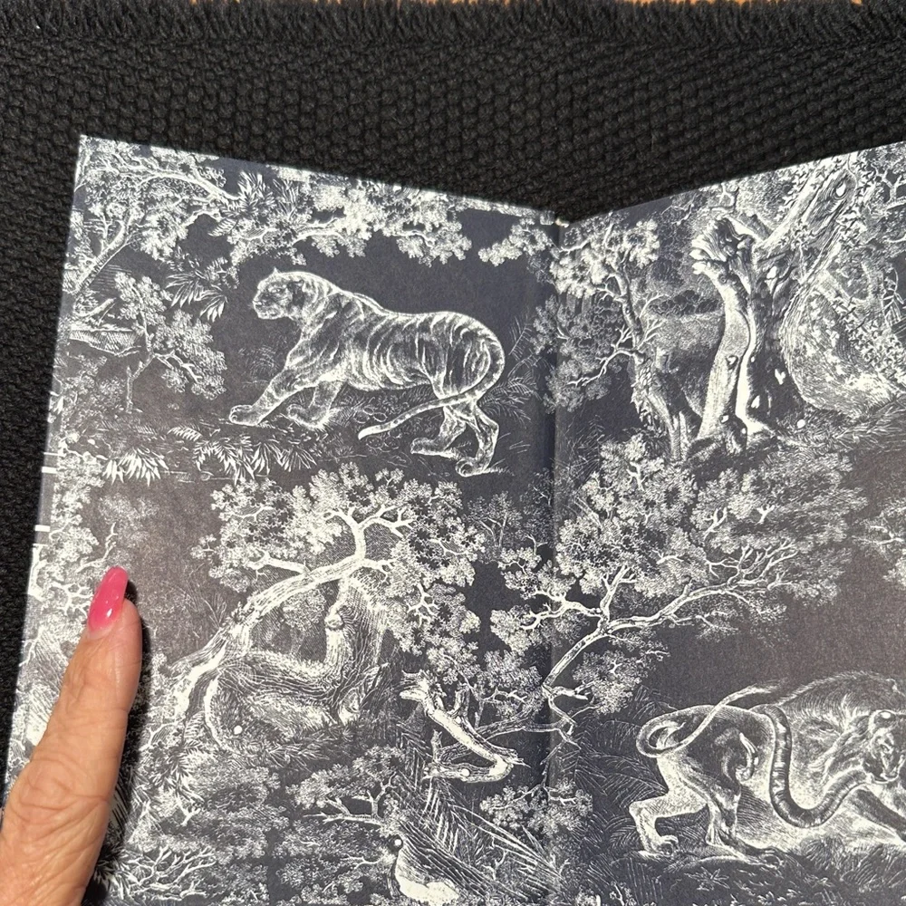 Christian Dior Notebook with Lion Design Unlined, Unused Gorgeous